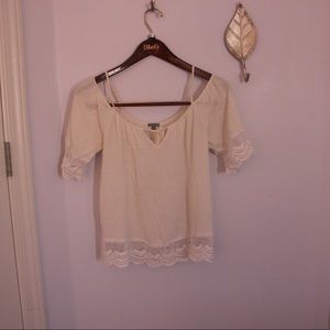 Off the shoulder flowy top